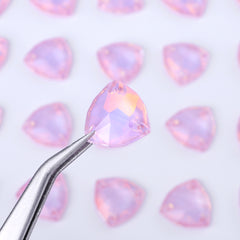 Rosaline AM Trilliant Shape High Quality Glass Sew-on Rhinestones WholesaleRhinestone