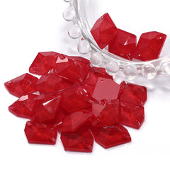 Mocha Light Siam Cosmic Shape Hoge kwaliteit Glazen Sewing-On Rhinestones