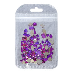Mixed Shapes Purple Volcano Flat Back Fancy Rhinestones For Nail Art WholesaleRhinestone