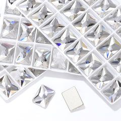 Crystal Rectangle Shape High Quality Glass Beveled Flat Back Rhinestones WholesaleRhinestone