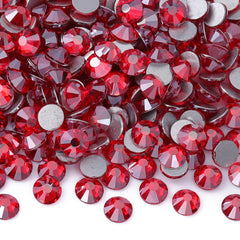 Star Siam Glass FlatBack Rhinestones Silver Back WholesaleRhinestone