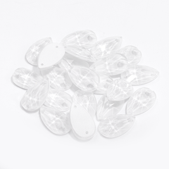 Mocha White Drop Shape High Quality Glass Sew-on Rhinestones WholesaleRhinestone