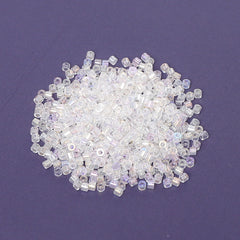 Transparent Rainbow Color Hight Quality Glass Cylinder Seed Beads 1.6 MM Size BS1004 WholesaleRhinestone