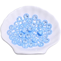 Electric Neon Light Blue XIRIUS Round Shape High Quality Glass Sew-on Rhinestones WholesaleRhinestone
