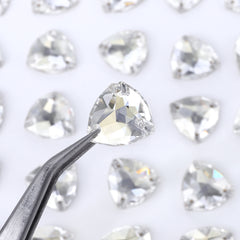 Silver Shade Trilliant Shape High Quality Glass Sew-on Rhinestones WholesaleRhinestone