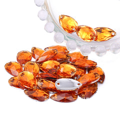 Drop Orange Resin Sew-on Rhinestones For Dance Costume WholesaleRhinestone