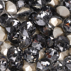 Black Diamond XIRIUS Chaton Shape Glass Pointed Back Fancy Rhinestones WholesaleRhinestone