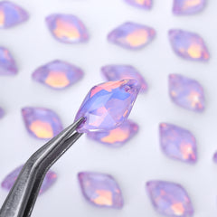 Lavender AM Lemon Shape High Quality Glass Sew-on Rhinestones WholesaleRhinestone