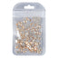 Octagon Shape Golden Shadow Flat Back Fancy Rhinestones