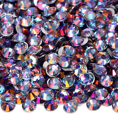 Light Blue Light Glass FlatBack Rhinestones Silver Back WholesaleRhinestone