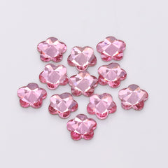 5 leaf plum blossoms Shape Light Pink Flat Back Fancy Rhinestones WholesaleRhinestone