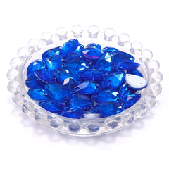 Electric Neon Sapphire Drop Shape High Quality Glass Sew-on Rhinestones WholesaleRhinestone