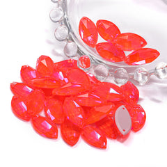 Electric Neon Hyacinth Navette Shape High Quality Glass Sew-on Rhinestones WholesaleRhinestone
