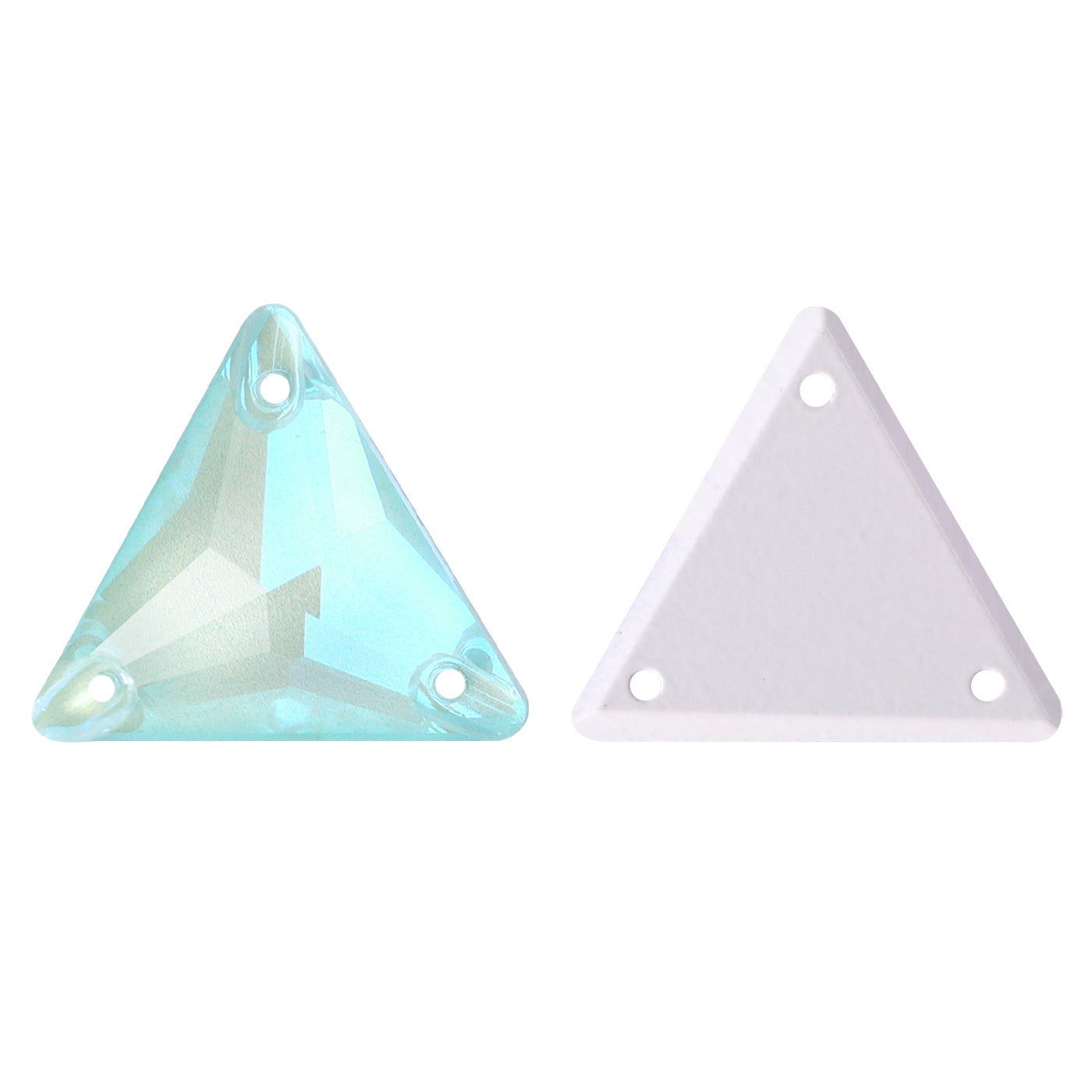 Electric Neon Light Azore Triangle Shape High Quality Glass Sew-on Rhinestones WholesaleRhinestone