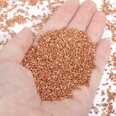 Metallic Copper Luster Color Hight Quality Glass Cylinder Seed Beads 1.6 MM Size JS3011 WholesaleRhinestone