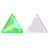 Electric Neon Peridot Triangle Shape High Quality Glass Sew-on Rhinestones WholesaleRhinestone