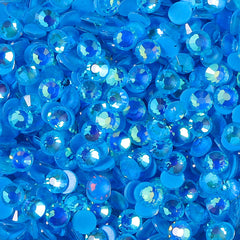 Mocha Shimmer Dk Blue Glass Flat Back Rhinestones WholesaleRhinestone