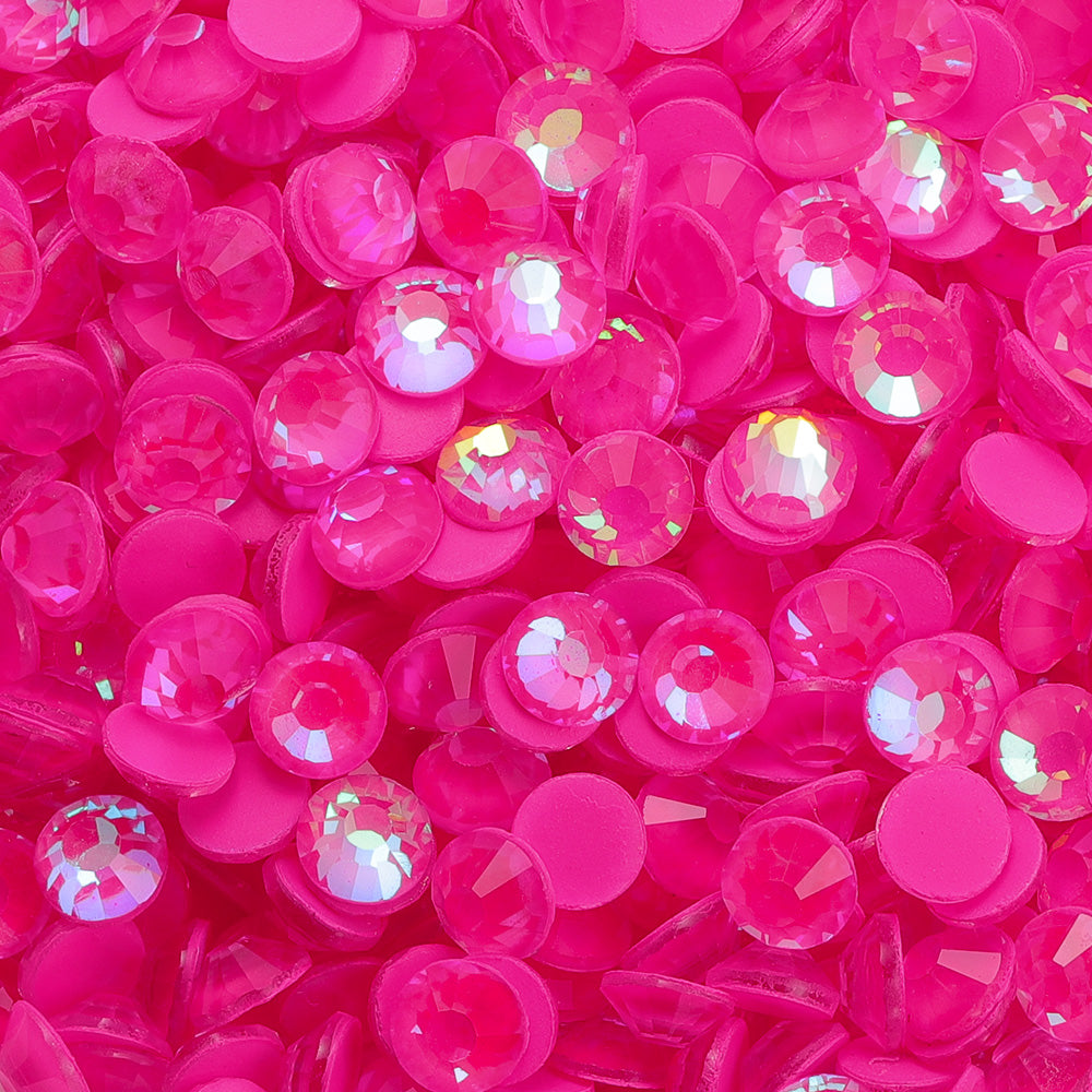 Mocha Shimmer Rose Glass Flat Back Rhinestones WholesaleRhinestone