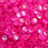 Mocha Shimmer Rose Glass Flat Back Rhinestones WholesaleRhinestone