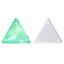 Electric Neon Greenwrap Triangle Shape High Quality Glass Sew-on Rhinestones