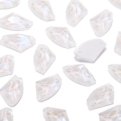 Electric Neon White Galactic Shape High Quality Glass Sew-on Rhinestones WholesaleRhinestone