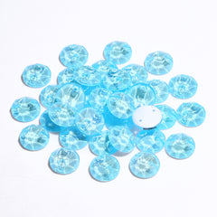 Electric Neon Aquamarine XIRIUS Round Shape High Quality Glass Sew-on Rhinestones WholesaleRhinestone