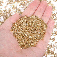 Metallic Yellow Luster Color Hight Quality Glass Cylinder Seed Beads 1.6 MM Size JS3010 WholesaleRhinestone