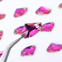 Vitrail Rose Galactic Shape High Quality Glass Sew-on Rhinestones WholesaleRhinestone
