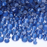 Mixed Sizes Mocha Neon Montana Glass Flat Back Rhinestones For Nail Art WholesaleRhinestone