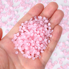 Neon Pink Snowy White Glass FlatBack Neon Rhinestones WholesaleRhinestone