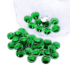 Rivoli Dark Green Resin Sew-on Rhinestones For Dance Costume WholesaleRhinestone