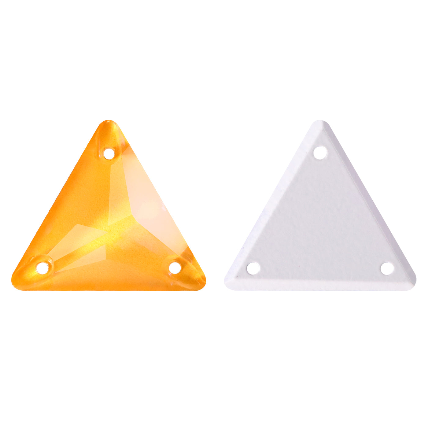 Electric Neon Sunflower Triangle Shape High Quality Glass Sew-on Rhinestones WholesaleRhinestone