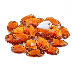 Drop Orange Resin Sew-on Rhinestones For Dance Costume WholesaleRhinestone