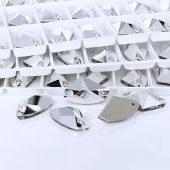 Comet Argent Light Galactic Shape High Quality Glass Sew-on Rhinestones WholesaleRhinestone