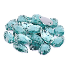 Drop Aquamarine Resin Sew-on Rhinestones For Dance Costume WholesaleRhinestone