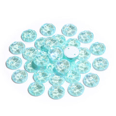Electric Neon Light Azore XIRIUS Round Shape High Quality Glass Sew-on Rhinestones WholesaleRhinestone