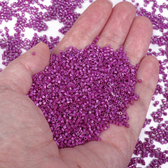 Metallic Fuchsia Luster Color Hight Quality Glass Cylinder Seed Beads 1.6 MM Size JS3015 WholesaleRhinestone