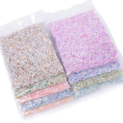 Various Colors Rainbow Effect Peanut Beads Shape Glass Seed Beads In Bulk Package WholesaleRhinestone