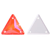 Electric Neon Hyacinth Triangle Shape High Quality Glass Sew-on Rhinestones WholesaleRhinestone