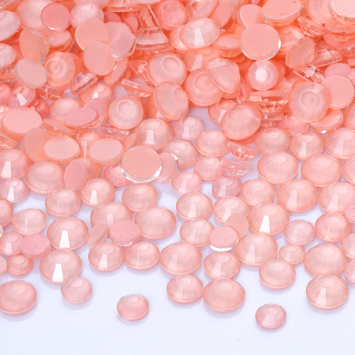 Mixed Sizes Mocha Neon Champagne Glass Flat Back Rhinestones For Nail Art WholesaleRhinestone