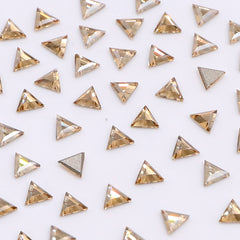 Triangle Shape Multi Colors Small Size Glass Beveled Flat Back Fancy Rhinestones For Nail Art WholesaleRhinestone