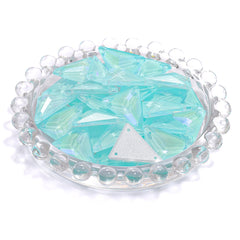 Electric Neon Light Azore Slim Triangle Shape High Quality Glass Sew-on Rhinestones WholesaleRhinestone