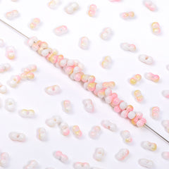 RNB012 Rainbow Effect Peanut Beads Shape Glass Seed Beads WholesaleRhinestone