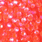 Mocha Shimmer Dk Orange Glass Flat Back Rhinestones WholesaleRhinestone