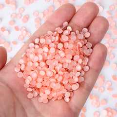 Neon Peach Pink Glass FlatBack Neon Rhinestones WholesaleRhinestone