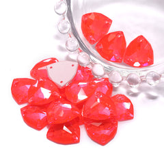 Electric Neon Hyacinth Trilliant Shape High Quality Glass Sew-on Rhinestones WholesaleRhinestone