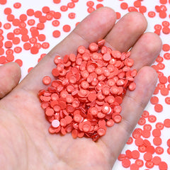 Neon Coral Red Glass FlatBack Neon Rhinestones WholesaleRhinestone