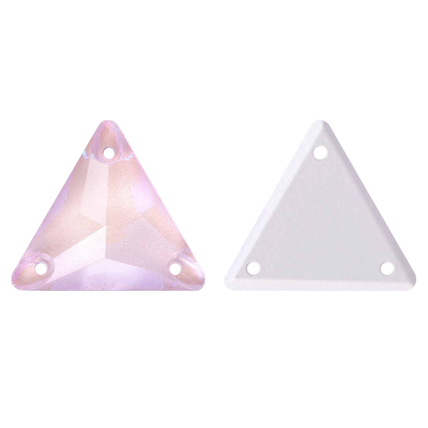 Electric Neon Light Rose Triangle Shape High Quality Glass Sew-on Rhinestones WholesaleRhinestone