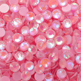 Mocha Shimmer Lt Pink Glass Flat Back Rhinestones WholesaleRhinestone