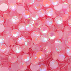 Mocha Shimmer Lt Pink Glass Flat Back Rhinestones WholesaleRhinestone